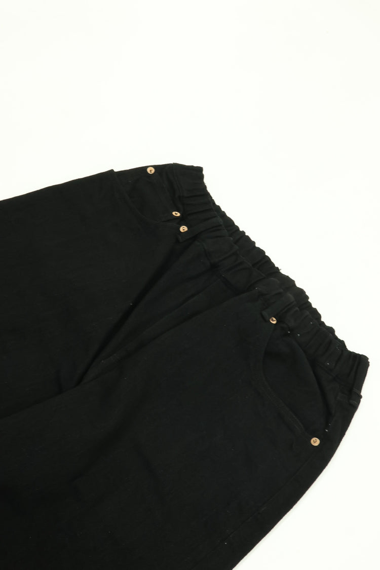 YOKO SAKAMOTO  5POCKET EASY PANTS YS-26AW-32 BLACK