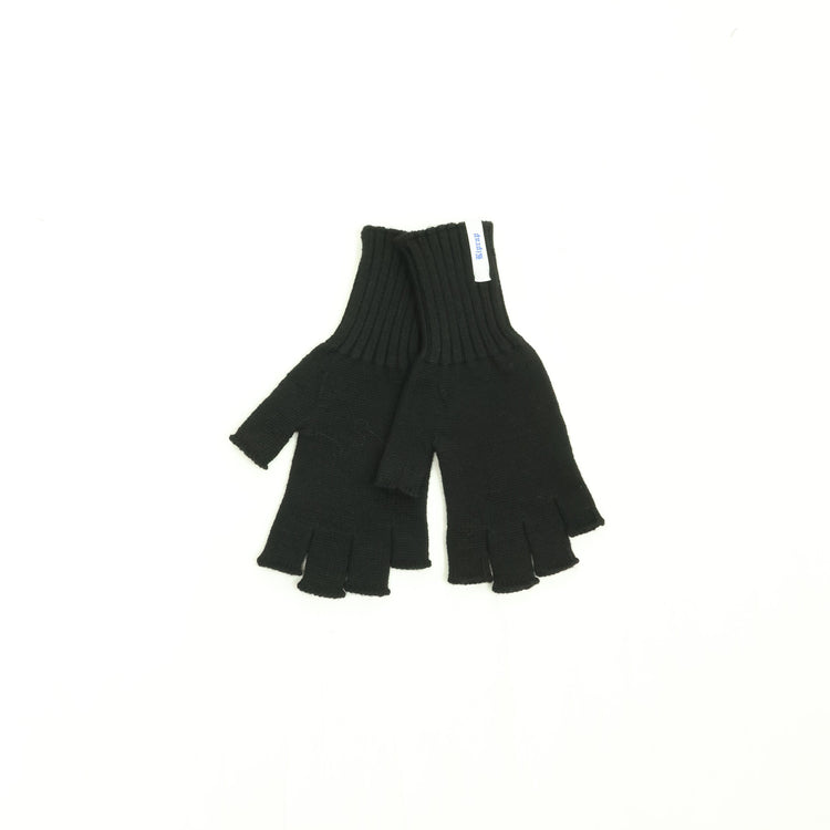 Riprap   O/F SHORT GLOVES (BRITISH/SOUTH AMERICAN WOOL) RRG002 BLACK