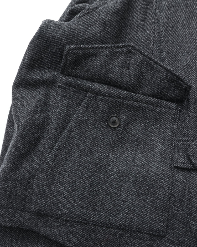 intch.   Hunk JK Wool Norfolk Jacket GRAY