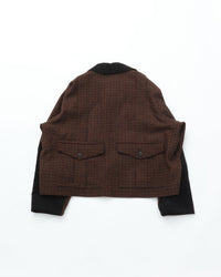intch. Hunk JK Wool Norfolk Jacket Brown