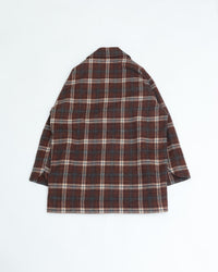 MEYAME  WOOL CHECK DOUBLE COAT