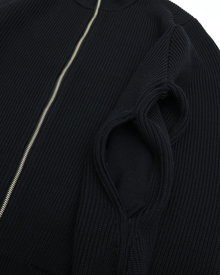 Yonetomi   EX FINE WOOL RIB KNIT BLOUSON