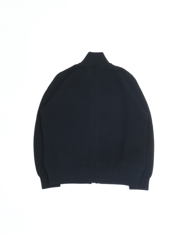 Yonetomi   EX FINE WOOL RIB KNIT BLOUSON