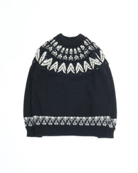 COOHEM  KOUHEN NORDIC KNIT PULLOVER L size