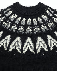 COOHEM  KOUHEN NORDIC KNIT PULLOVER L size