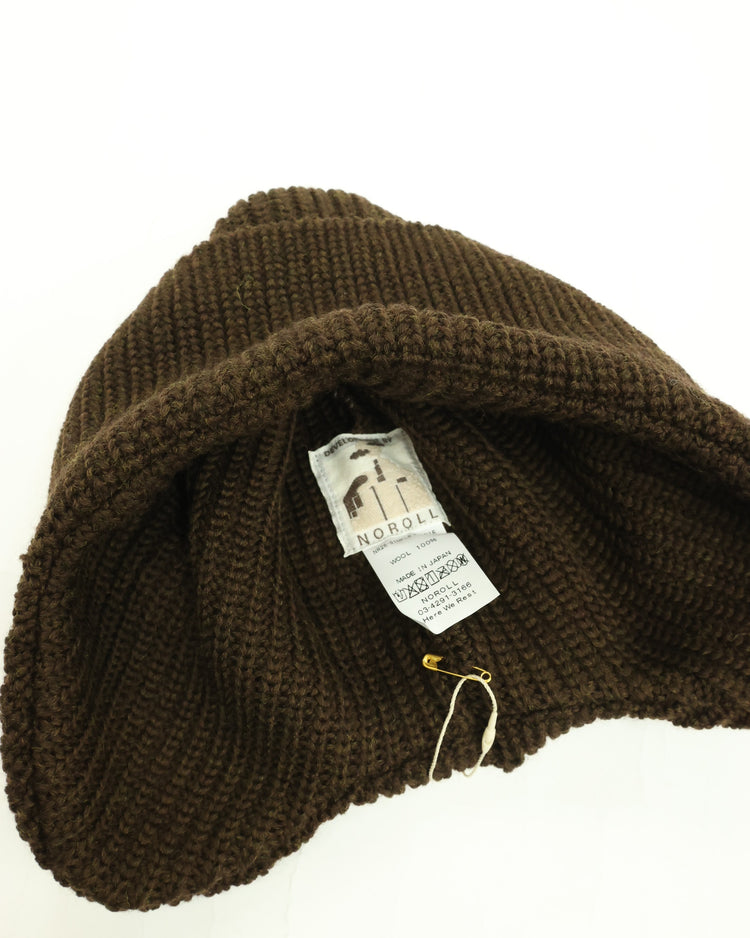 NOROLL  SIMPLE BEANIE BROWN