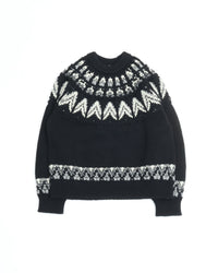 COOHEM  KOUHEN NORDIC KNIT PULLOVER M size