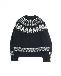 COOHEM  KOUHEN NORDIC KNIT PULLOVER M size