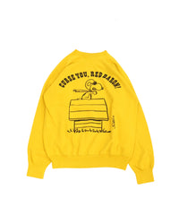 WAREHOUSE & CO.　Lot YP226W-1 PEANUTS SWEAT FLYING ACE YELLOW