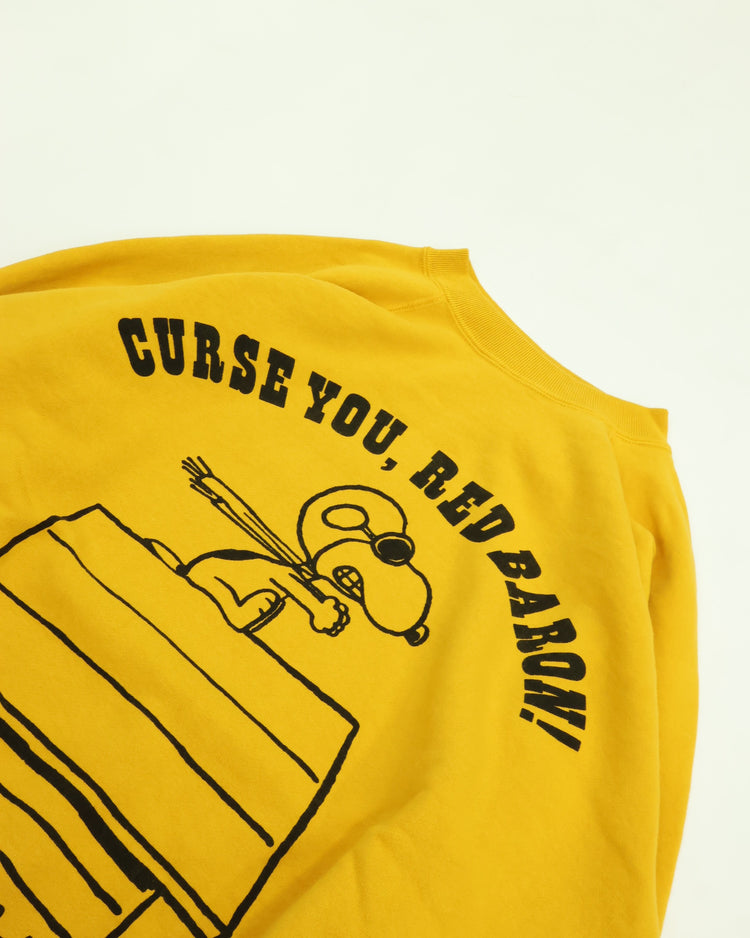 WAREHOUSE & CO.　Lot YP226W-1 PEANUTS SWEAT FLYING ACE YELLOW