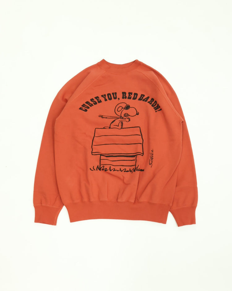 WAREHOUSE & CO.　Lot YP226W-1 PEANUTS SWEAT FLYING ACE RED
