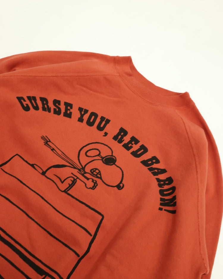 WAREHOUSE & CO.　Lot YP226W-1 PEANUTS SWEAT FLYING ACE RED