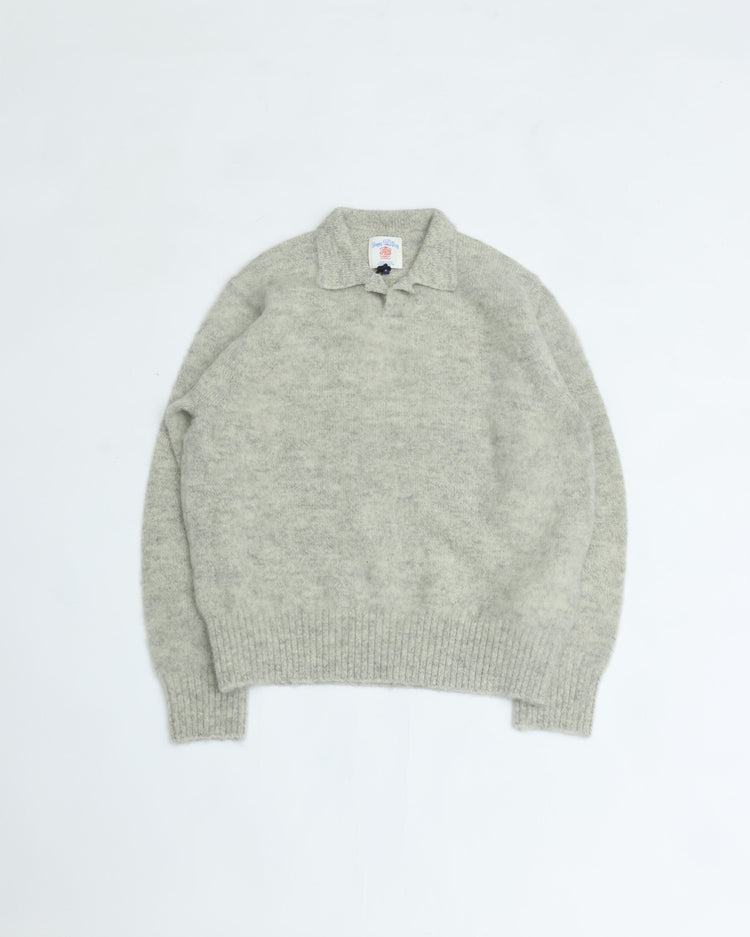 J.PRESS ORIGINALS Shaggy Dog Sweater Skipper Polo  Japan Made