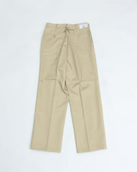 J.PRESS ORIGINALS SHIOTA Slight Twist Chino Piped Stem 1 tuck   Japan Made BEIGE