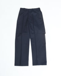 J.PRESS ORIGINALS SHIOTA Slight Twist Chino Piped Stem 1 tuck Japan Made NAVY