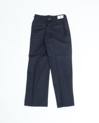 J.PRESS ORIGINALS SHIOTA Slight Twist Chino Piped Stem 1 tuck Japan Made NAVY
