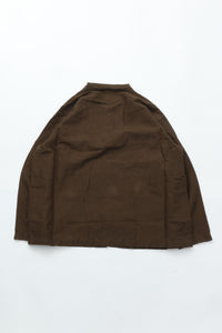 orslow  COTTON LINEN MOLESKIN RELAX FIT SIMPLE WORK JACKET COFFEE BROWN