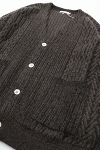 YASHIKI  Sekkei mohair Cardigan（雪景） BROWN