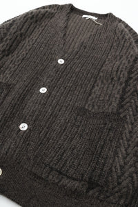 YASHIKI  Sekkei mohair Cardigan（雪景） BROWN