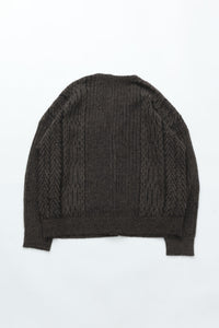 YASHIKI  Sekkei mohair Cardigan（雪景） BROWN