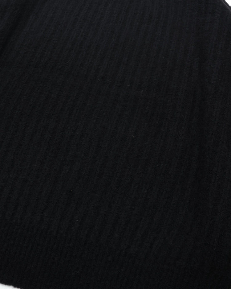 crepuscule  Wo/Ca Rib Pullover BLACK