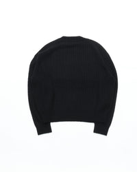crepuscule  Wo/Ca Rib Pullover BLACK