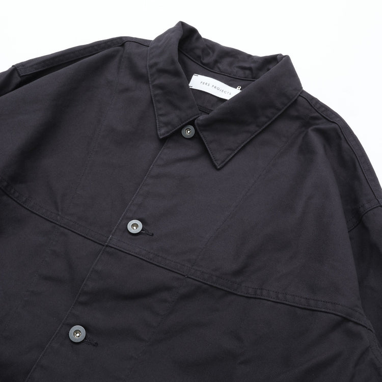 PERS PROJECTS ARON COVERALL GERMAN CANVAS INK BLACK