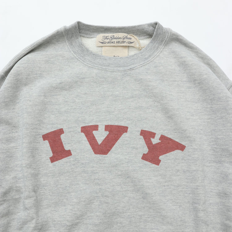 REMI RELIEF SP Processing 3-Fly Fleece Crew Neck New Fit (IVY) HEATH GREY