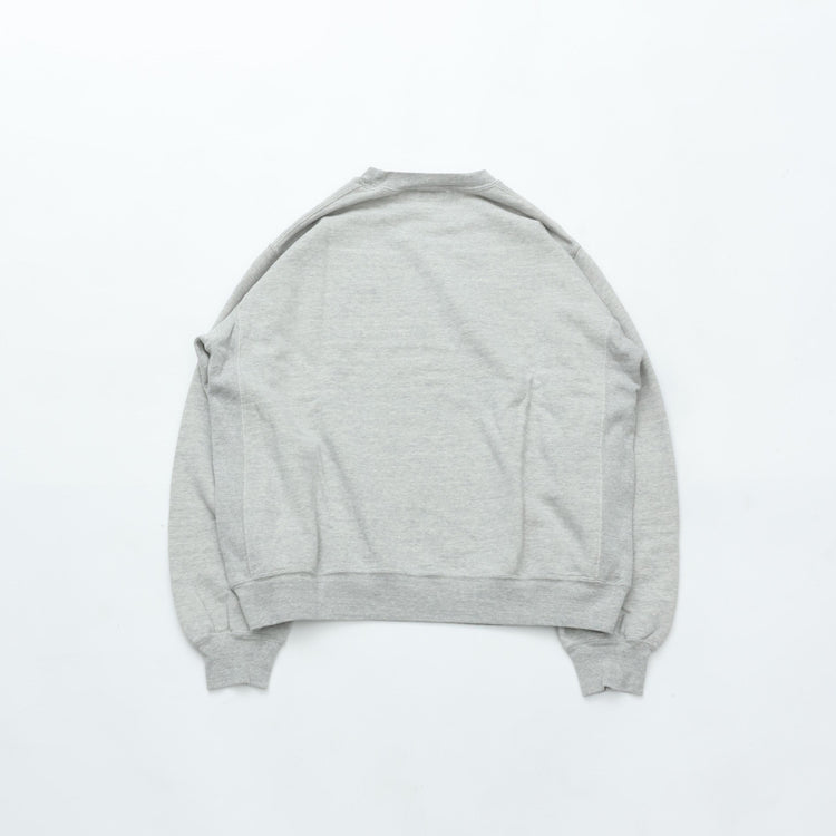 REMI RELIEF SP Processed 3-Ply Fleece Crew Neck New Fit (IVY) HEATH GREY