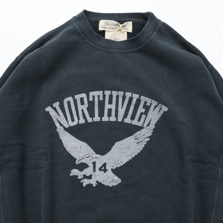 REMI RELIEF SP加工3飛び裏毛クルー New Fit (NORTHVIEW) BLACK