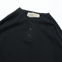 REMI RELIEF WタックヘンリーネックロンT  BLACK