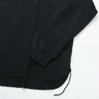 REMI RELIEF WタックヘンリーネックロンT  BLACK