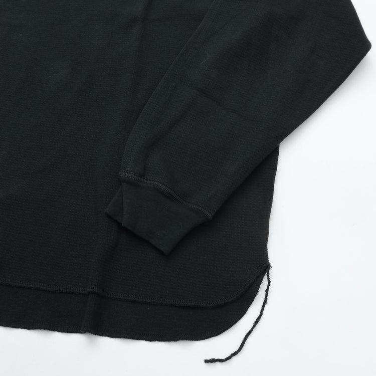 REMI RELIEF WタックヘンリーネックロンT  BLACK