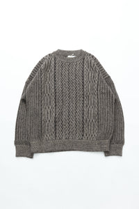 YASHIKI  Sekkei mohair Knit（雪景） BEIGE YSK-25AW-KN11