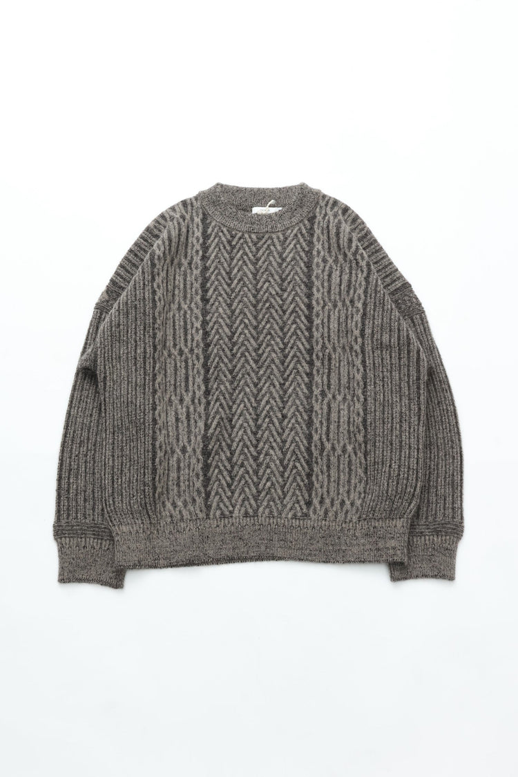 YASHIKI  Sekkei mohair Knit（雪景） BEIGE YSK-25AW-KN11