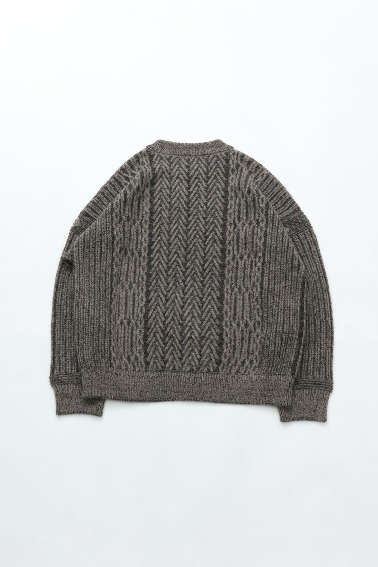 YASHIKI Sekkei mohair Knit (Snowscape) BEIGE YSK-25AW-KN11