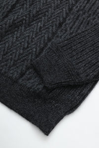 YASHIKI  Sekkei mohair Knit（雪景） BLACK YSK-25AW-KN11