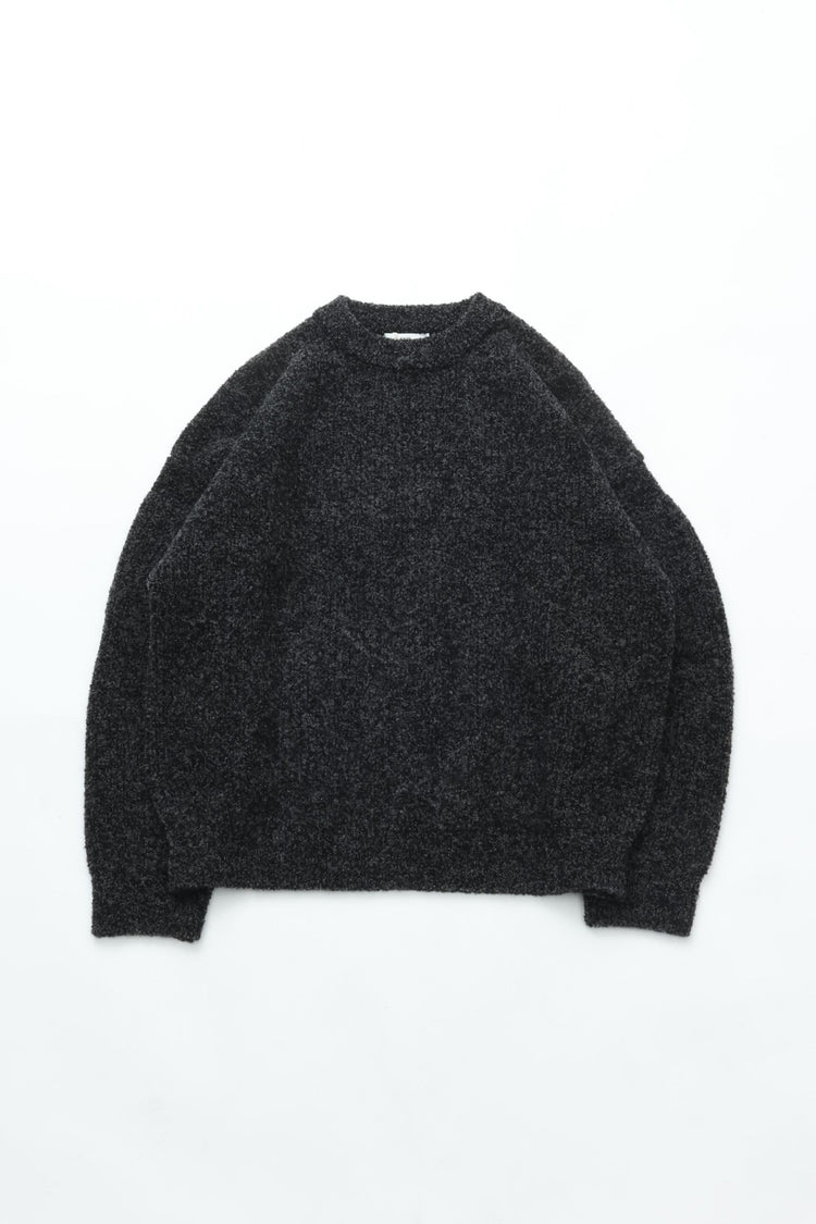 YASHIKI  Shusetsu boucle Knit（終雪） BLACK YSK-25AW-KN12