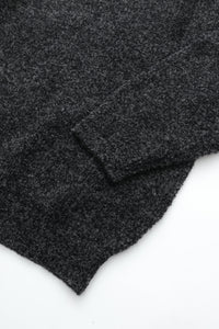 YASHIKI  Shusetsu boucle Knit（終雪） BLACK YSK-25AW-KN12