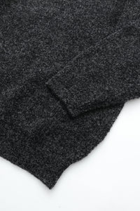 YASHIKI  Shusetsu boucle Knit（終雪） BLACK YSK-25AW-KN12