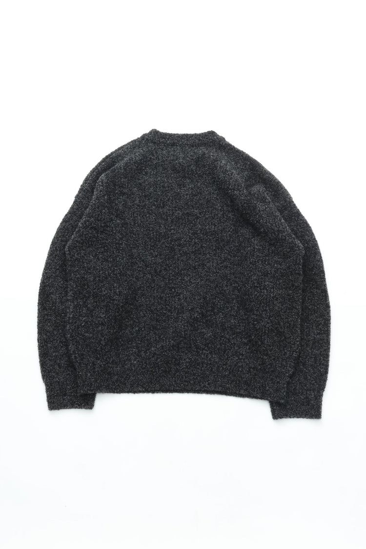 YASHIKI  Shusetsu boucle Knit（終雪） BLACK YSK-25AW-KN12