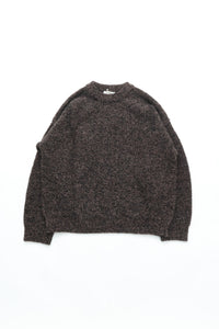 YASHIKI  Shusetsu boucle Knit（終雪） BROWN YSK-25AW-KN12