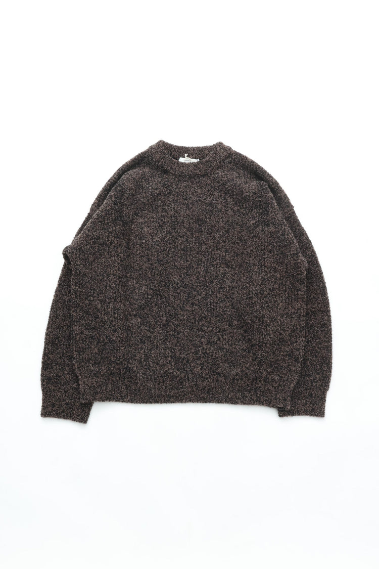 YASHIKI  Shusetsu boucle Knit（終雪） BROWN YSK-25AW-KN12