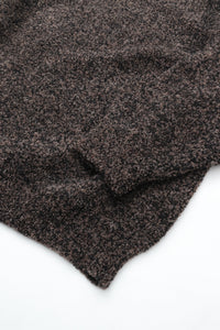 YASHIKI  Shusetsu boucle Knit（終雪） BROWN YSK-25AW-KN12