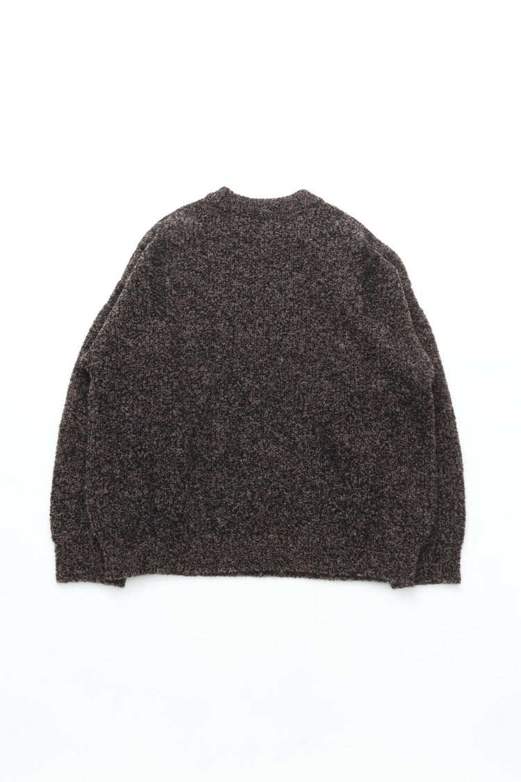 YASHIKI  Shusetsu boucle Knit（終雪） BROWN YSK-25AW-KN12
