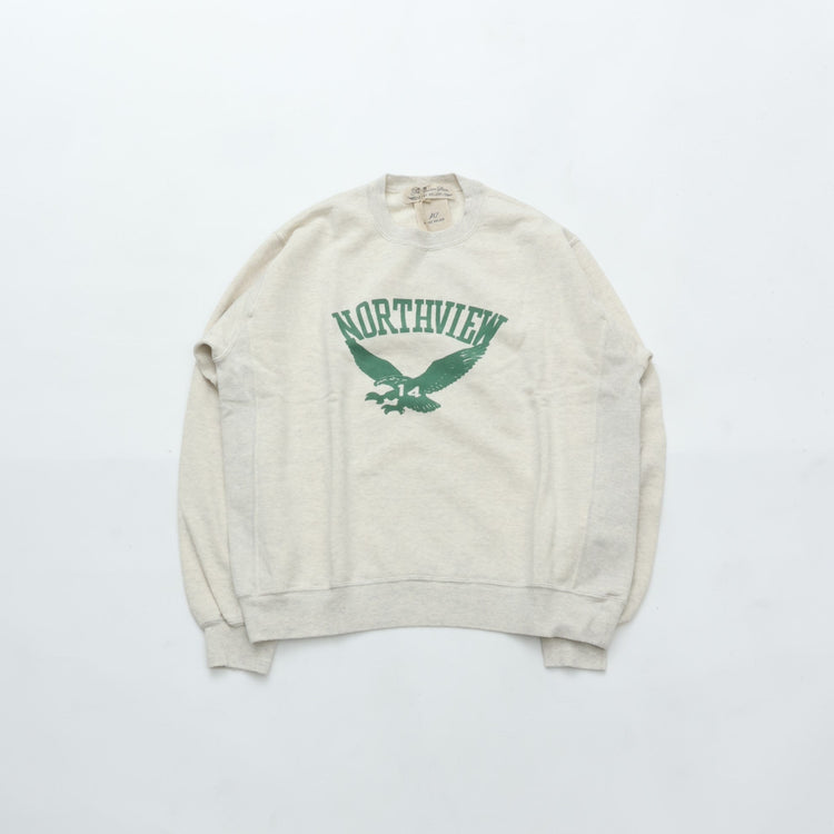 REMI RELIEF SP加工3飛び裏毛クルー New Fit (NORTHVIEW) OATMEAL