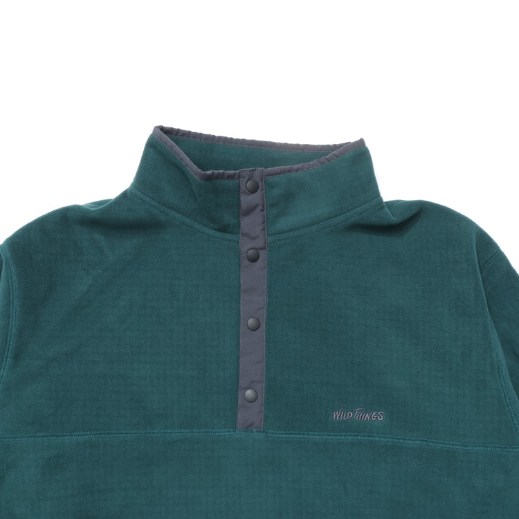 WILD THINGS / Grid Fleece Pullover Jacket