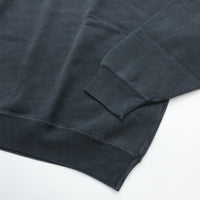 REMI RELIEF SP加工裏毛BIGサイズクルー BLACK