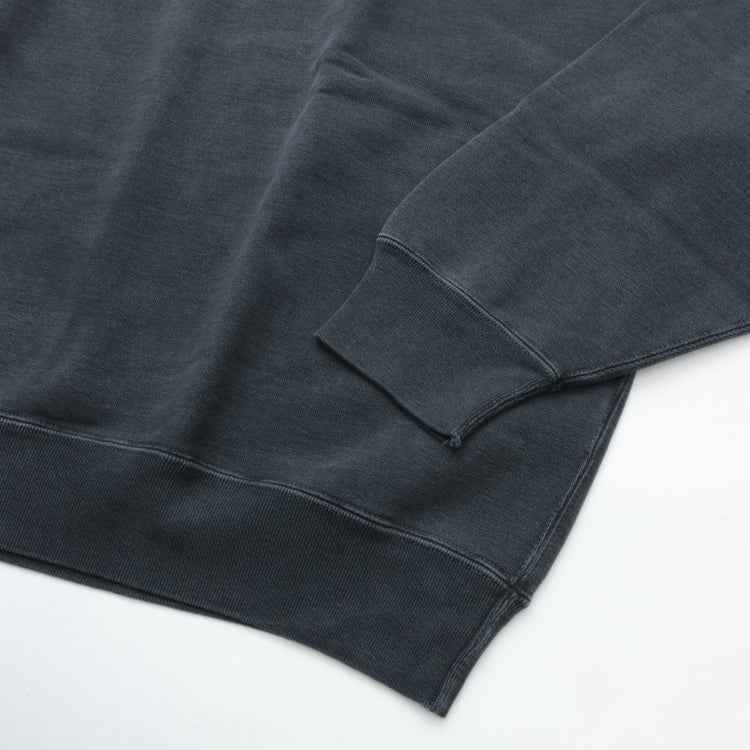 REMI RELIEF SP加工裏毛BIGサイズクルー BLACK