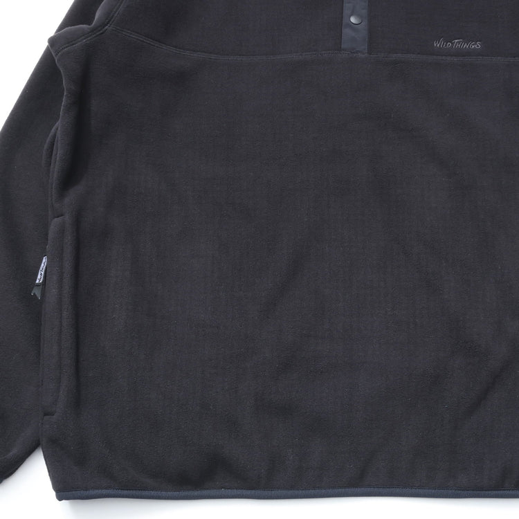 WILD THINGS / グリッドフリースプルオーバージャケット GRID FLEECE PULLOVER JACKET